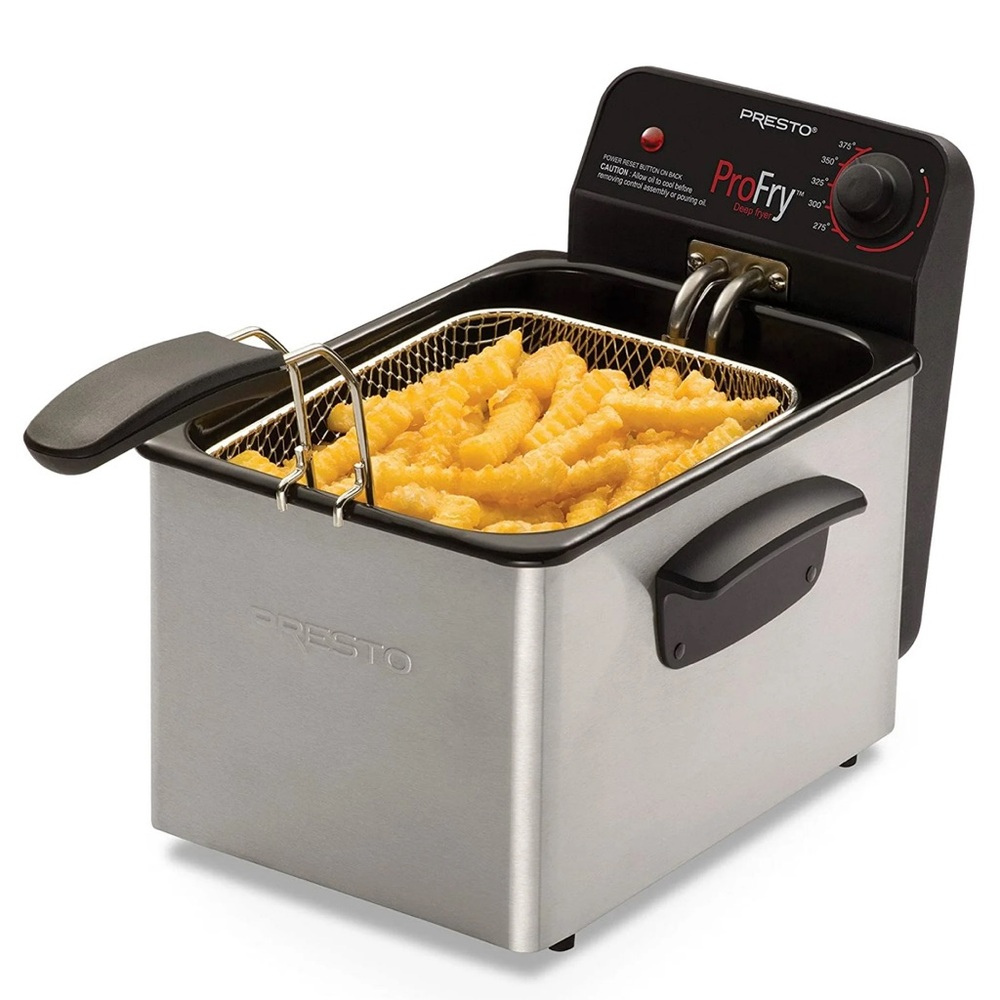 New! PRESTO ProFry Deep Fryer, Big 8-cup food capacity
